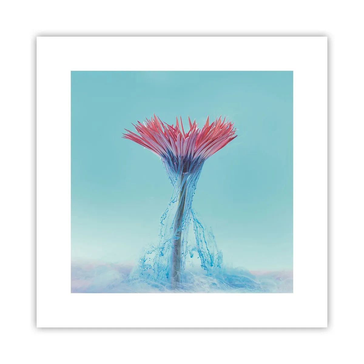 Poster - In een verkwikkende omhelzing - 30x30 cm