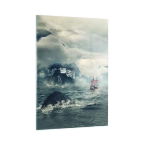 Schilderen op glas - In magische wateren - 50x70 cm