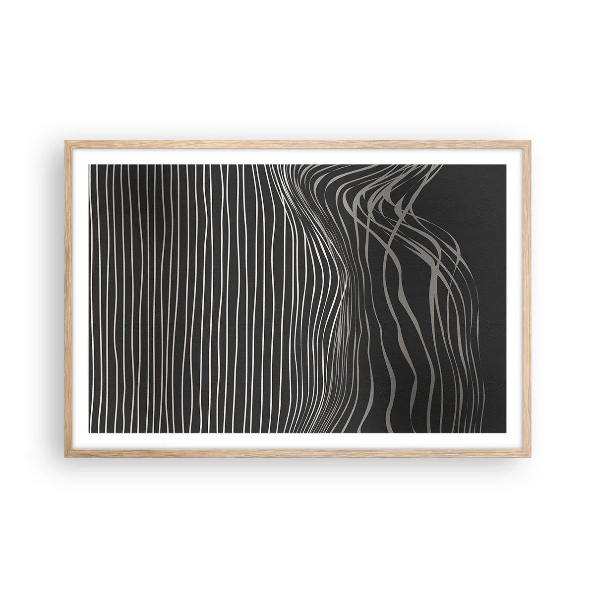 Een poster in een licht eiken lijst - Ritme en accent - 91x61 cm