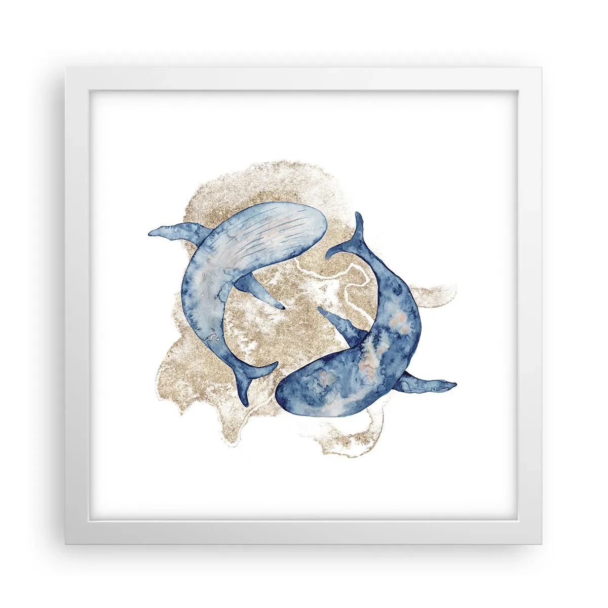 Poster in een witte lijst - Vriendschap of liefde? - 30x30 cm