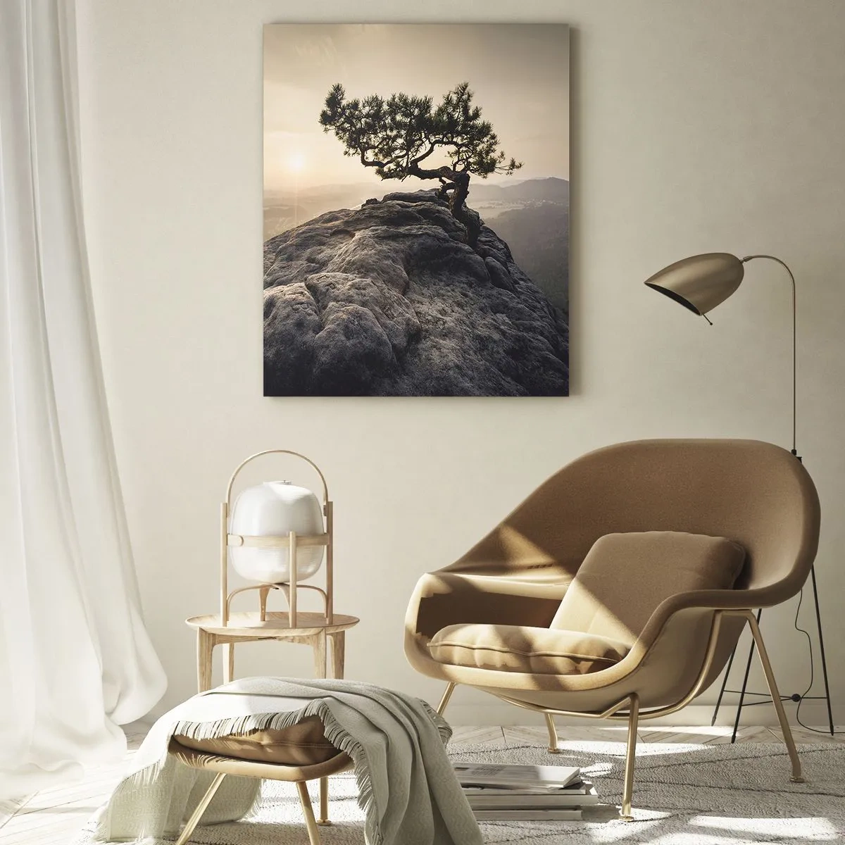 Schilderen op glas - Het leven wint altijd - 70x100 cm
