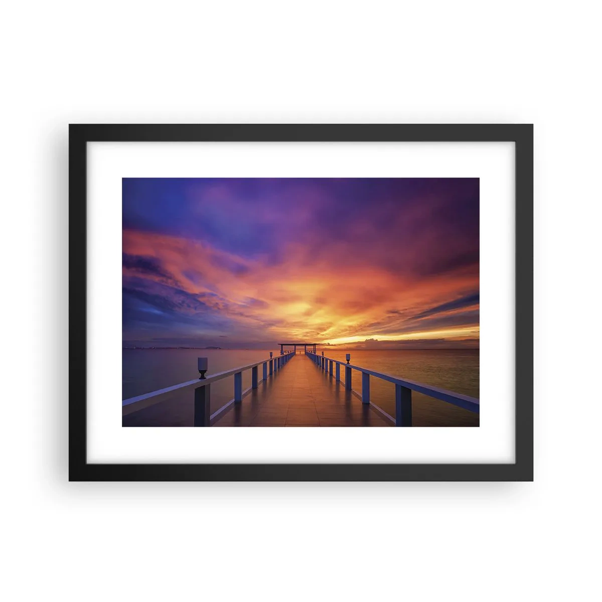 Poster in een zwarte lijst - Zonder einde - 40x30 cm
