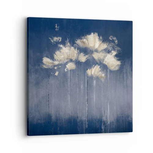 Schilderen op canvas - Als bloemblaadjes in de wind - 30x30 cm