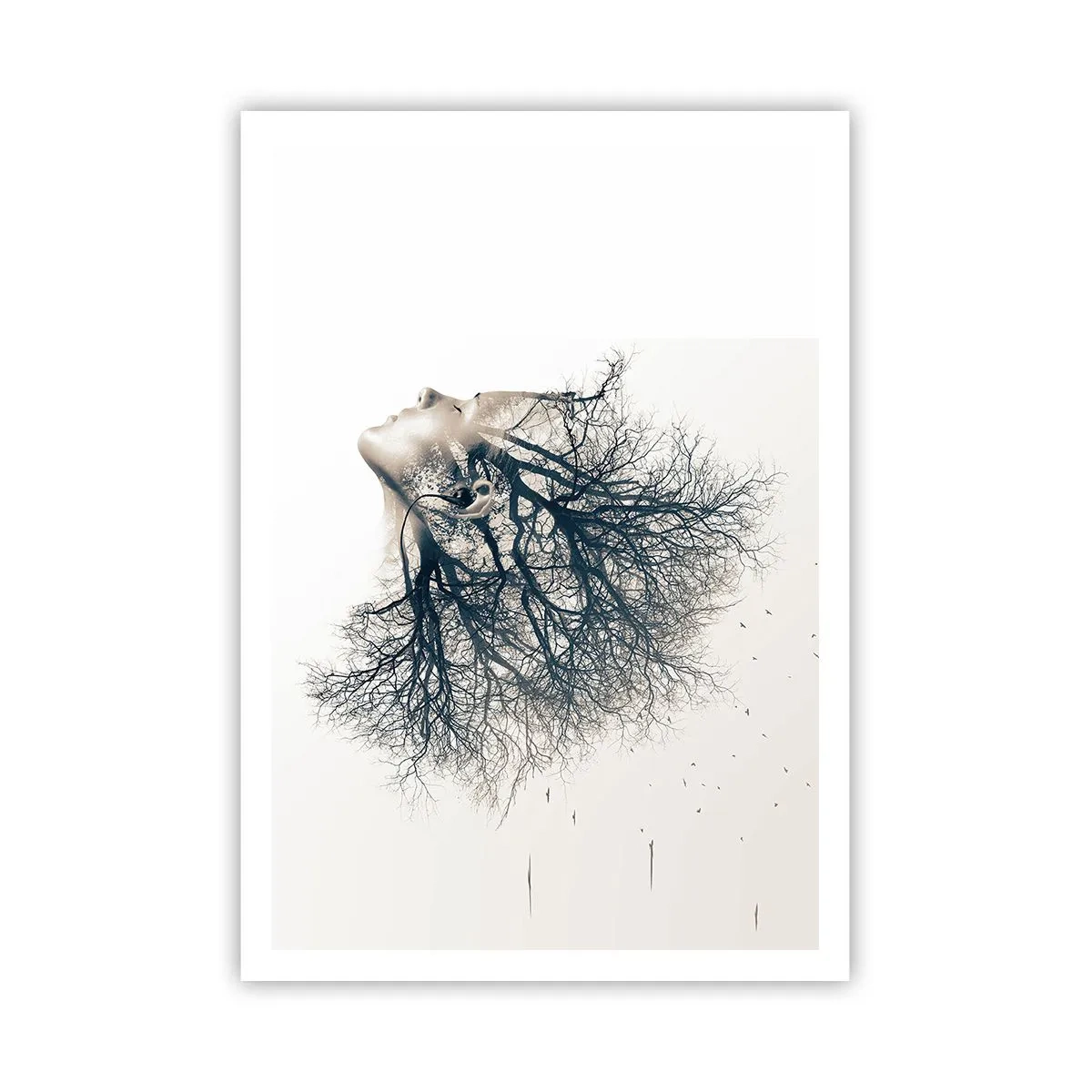 Poster - Luisteren naar het gefluister van bomen - 70x100 cm