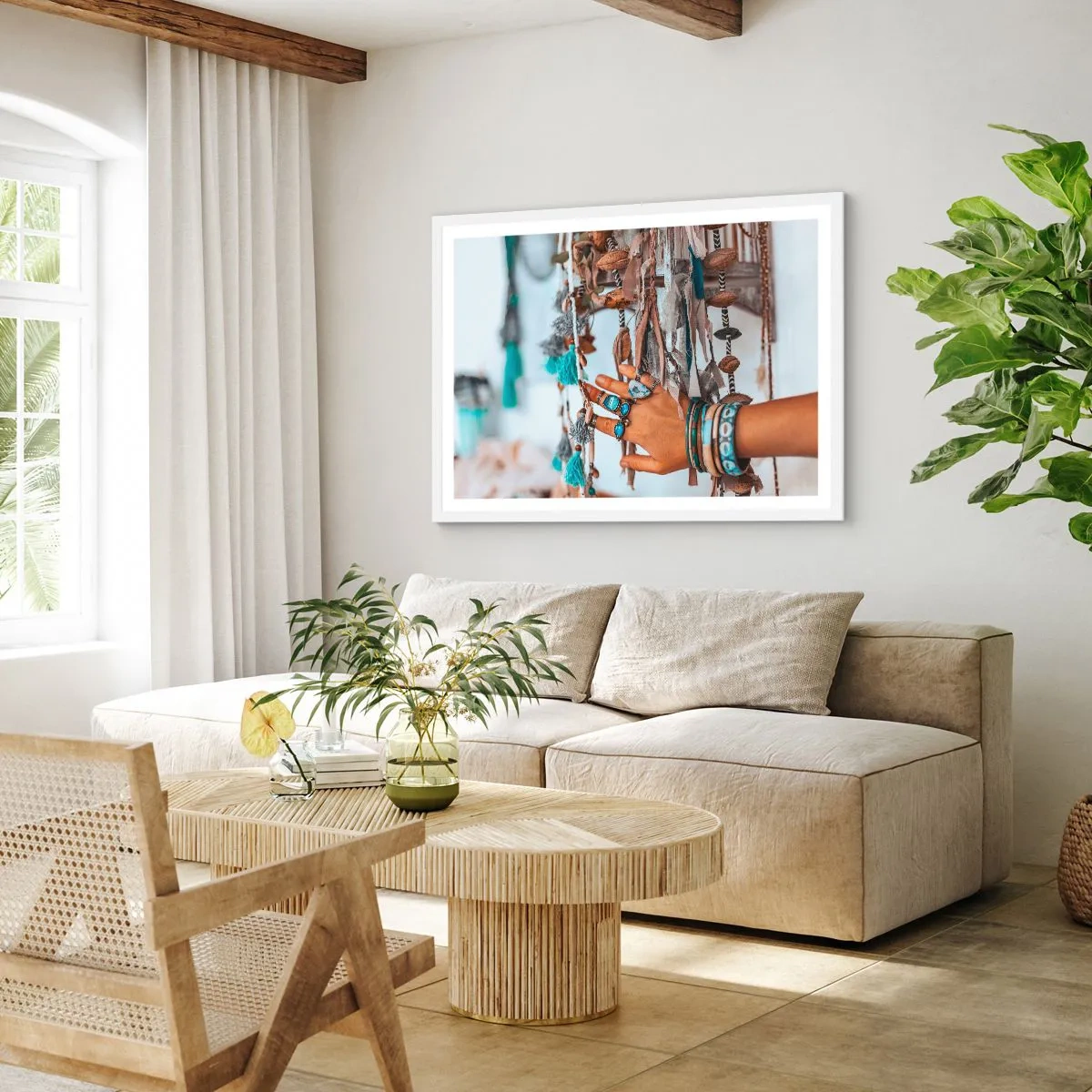 Poster in een witte lijst - Lokale schatten - 40x30 cm