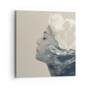 Schilderen op canvas - De schoonheid van de elementen - 70x70 cm