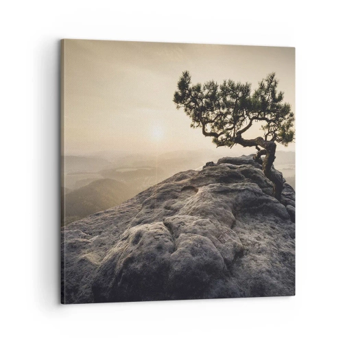 Schilderen op canvas - Het leven wint altijd - 60x60 cm