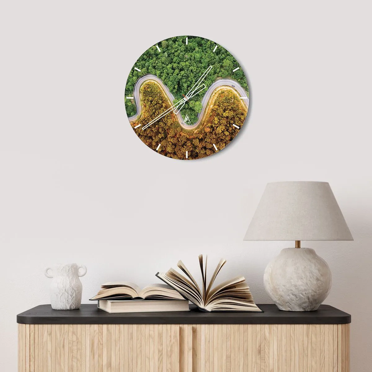 Wandklok - Klok - Grenzen en doorbraken - 30x30 cm