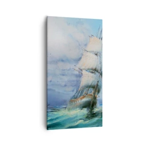 Schilderen op canvas - Goede wind - 55x100 cm