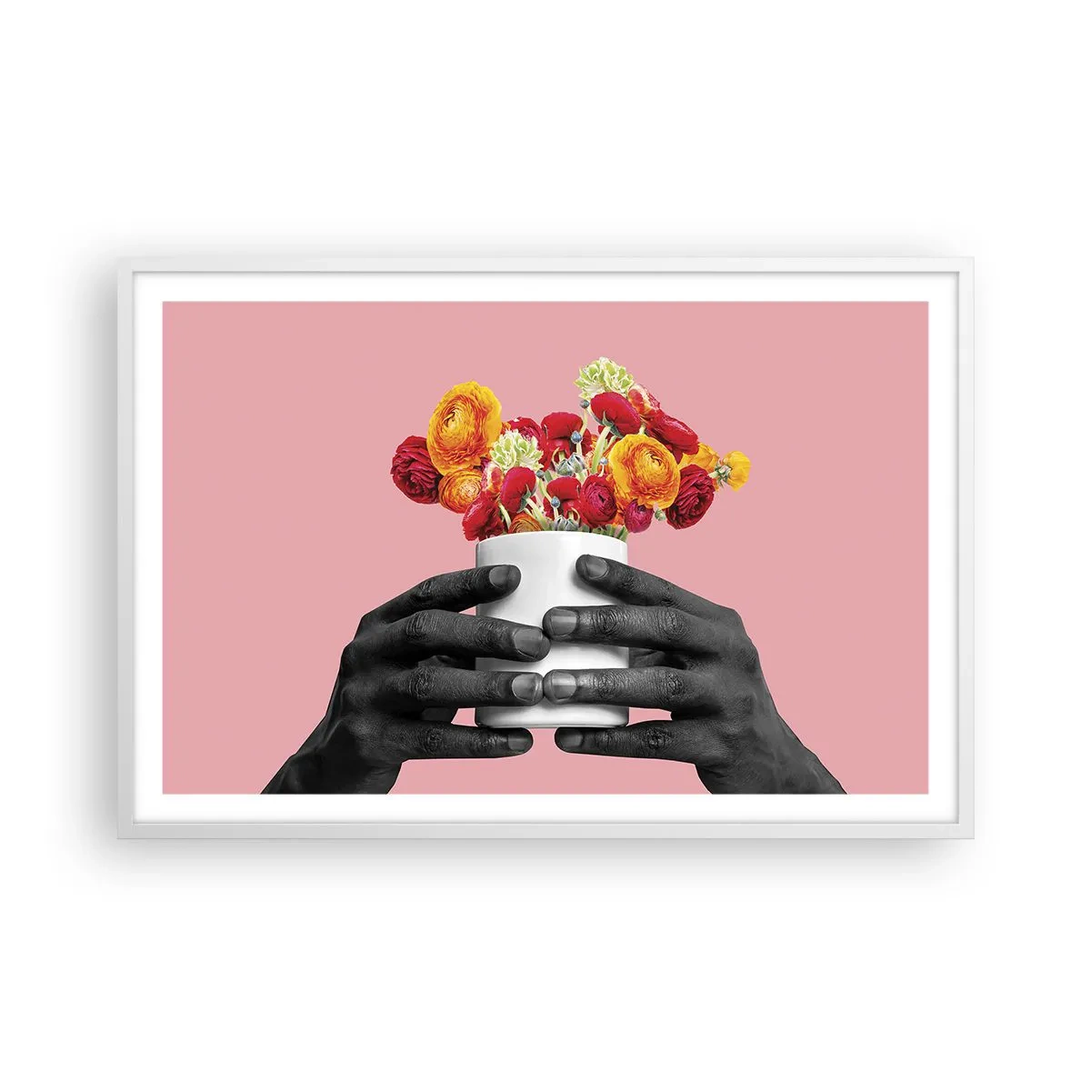 Poster in een witte lijst - De apotheose van het leven - 91x61 cm