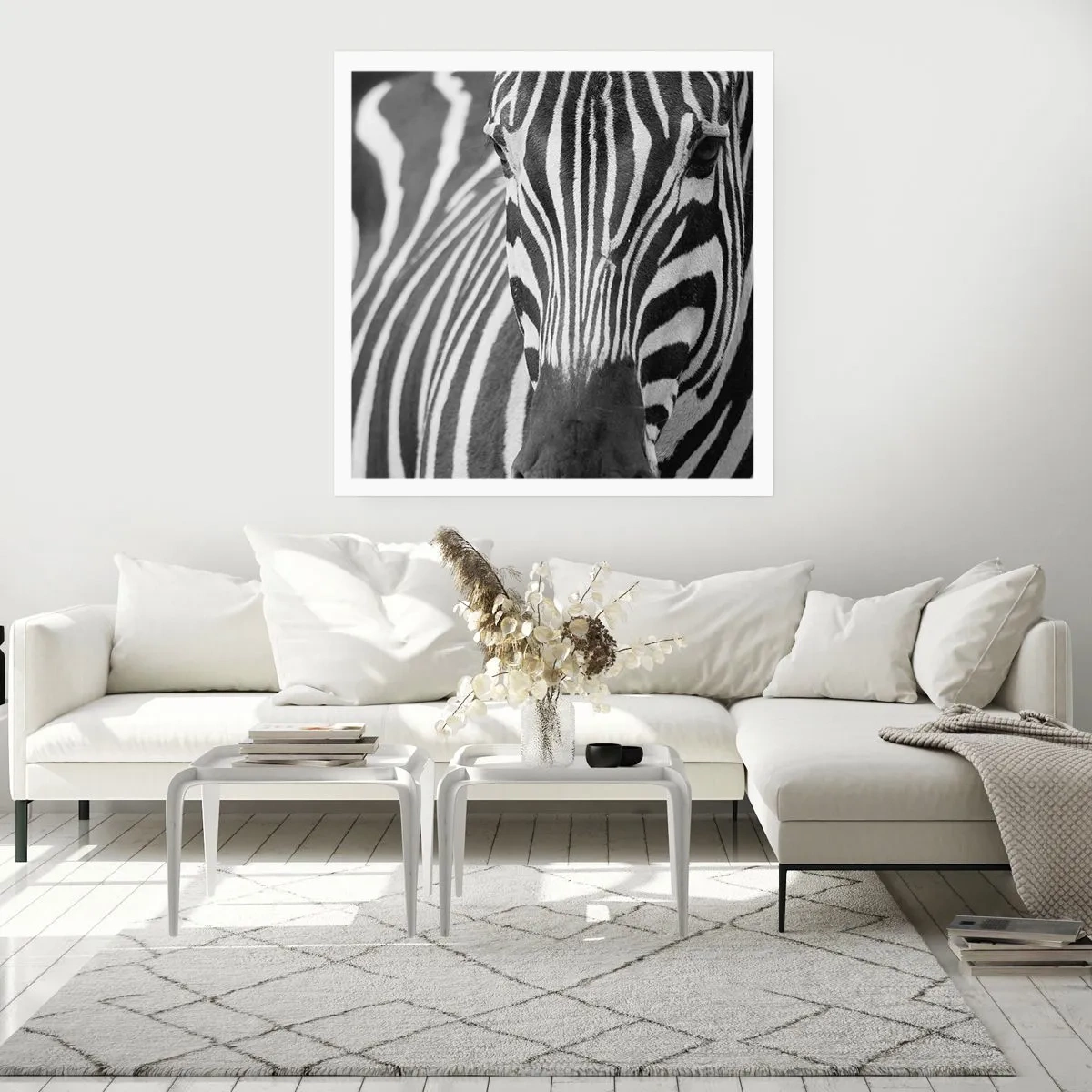 Poster - De wereld is zwart-wit - 30x30 cm