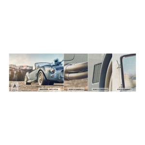 Fotobehang Monster Premium Canvas - Omdat stijl ertoe doet - Auto, Cabriolet, Reis - 100x30 cm
