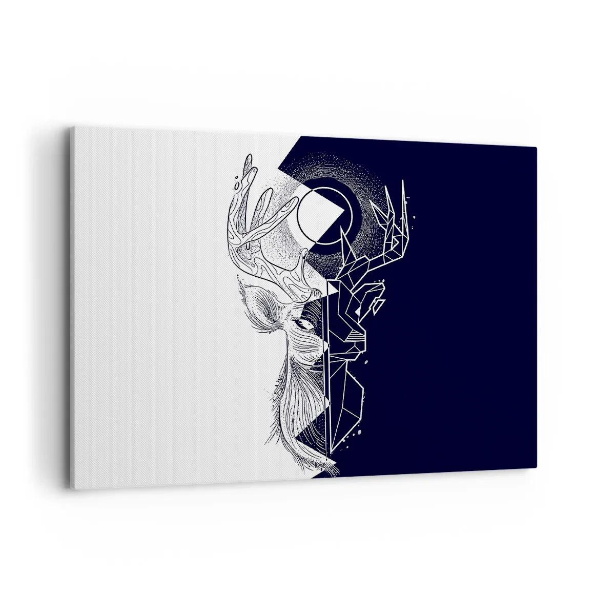 Schilderen op canvas - De strijd en de eenheid van tegenstellingen - 100x70 cm