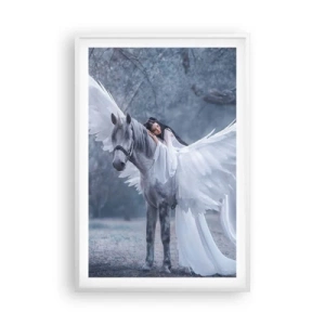 Poster in een witte lijst - Een geïnspireerd moment - 61x91 cm