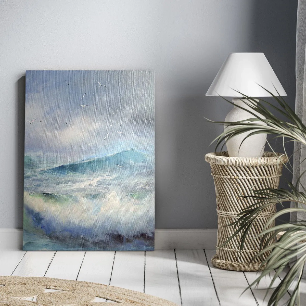 Schilderen op canvas - 'De wervelwind huilde van triomf...' - 65x120 cm