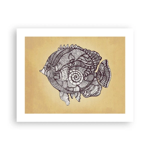 Poster - Uit een oceaan van ornamenten - 50x40 cm