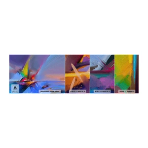 Fotobehang Monster Premium Sand - Propellers als een vogel - Abstractie, Deel, Zeilboot - 100x30 cm