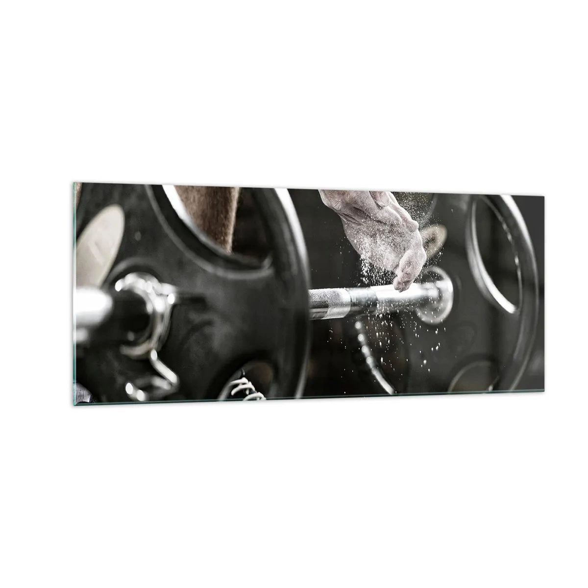 Schilderen op glas - Uitdaging aanvaard! - 100x40 cm