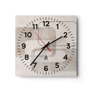 Wandklok - Klok - Geometrische voeg - 40x40 cm