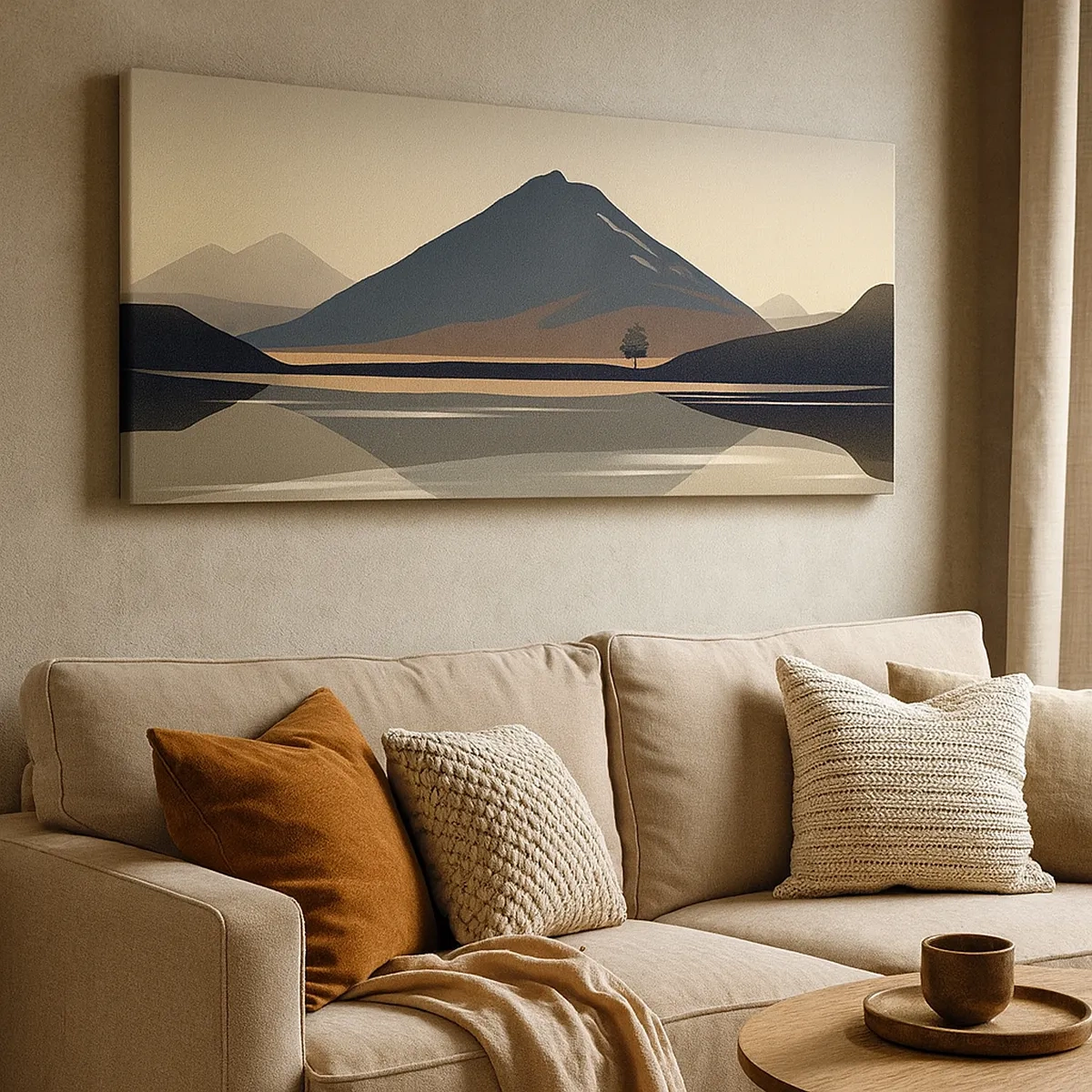 Schilderen op canvas - Spiegelreflectie - 30x30 cm