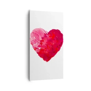 Schilderen op canvas - Alles wat je nodig hebt is liefde - 65x120 cm