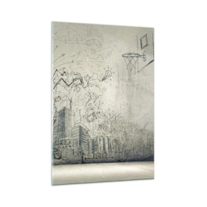 Schilderen op glas - Mijn geweldige stadsleven - 50x70 cm