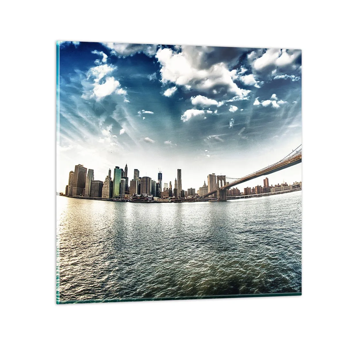 Schilderen op glas - Het glazen eiland - 70x70 cm