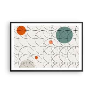 Poster in een zwarte lijst - In de pop-art-sfeer - 91x61 cm