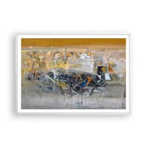 Poster in een witte lijst - Alles komt goed - 100x70 cm