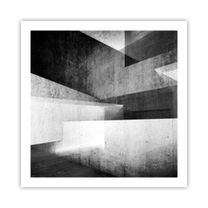 Poster - De structuur van de ruimte - 60x60 cm