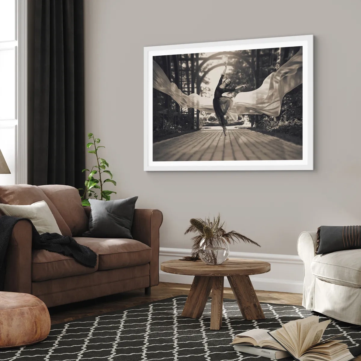 Poster in een witte lijst - De dans van de tuingeest - 40x30 cm