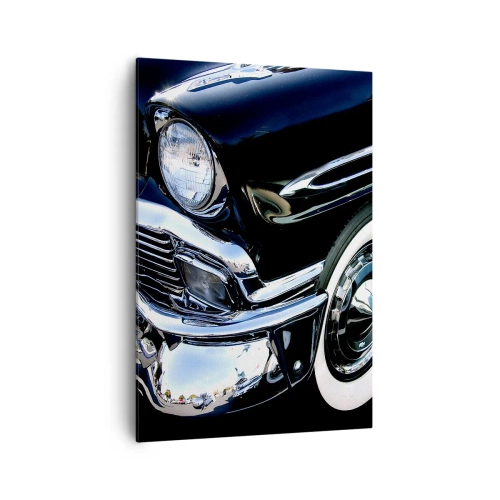 Schilderen op canvas - Klassiek in zilver, zwart en wit - 70x100 cm