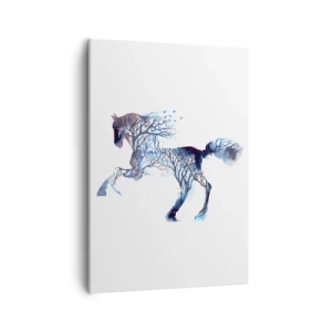 Schilderen op canvas - En alsof het bos was verplaatst - 50x70 cm