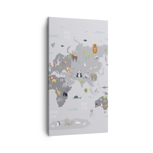 Schilderen op canvas - Vertel me waar je vandaan komt ... - 45x80 cm