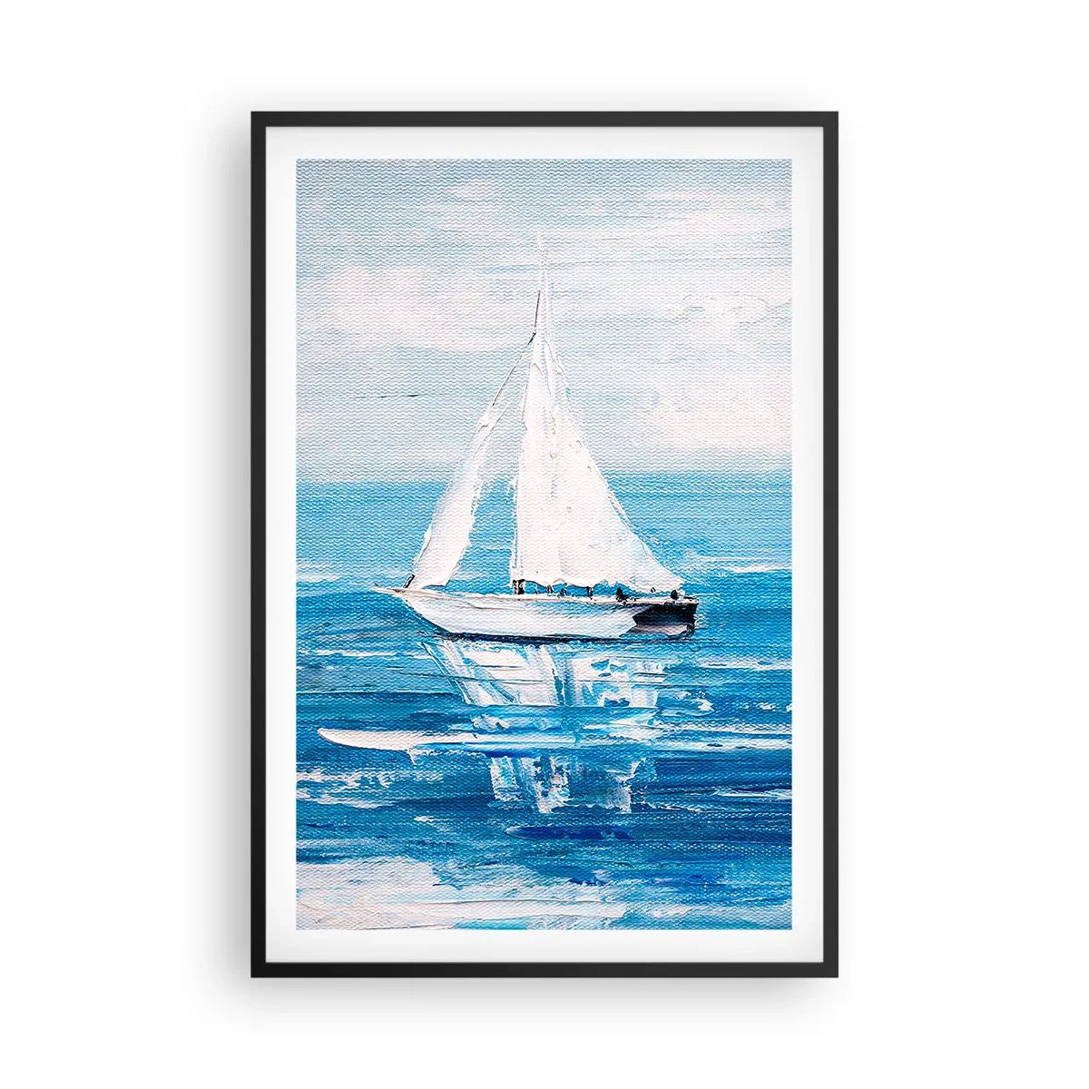 Poster in een zwarte lijst - Met een vriend aan mijn zijde - 61x91 cm