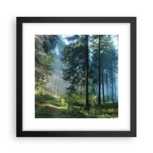 Poster in een zwarte lijst - Stralend in de ochtend - 30x30 cm