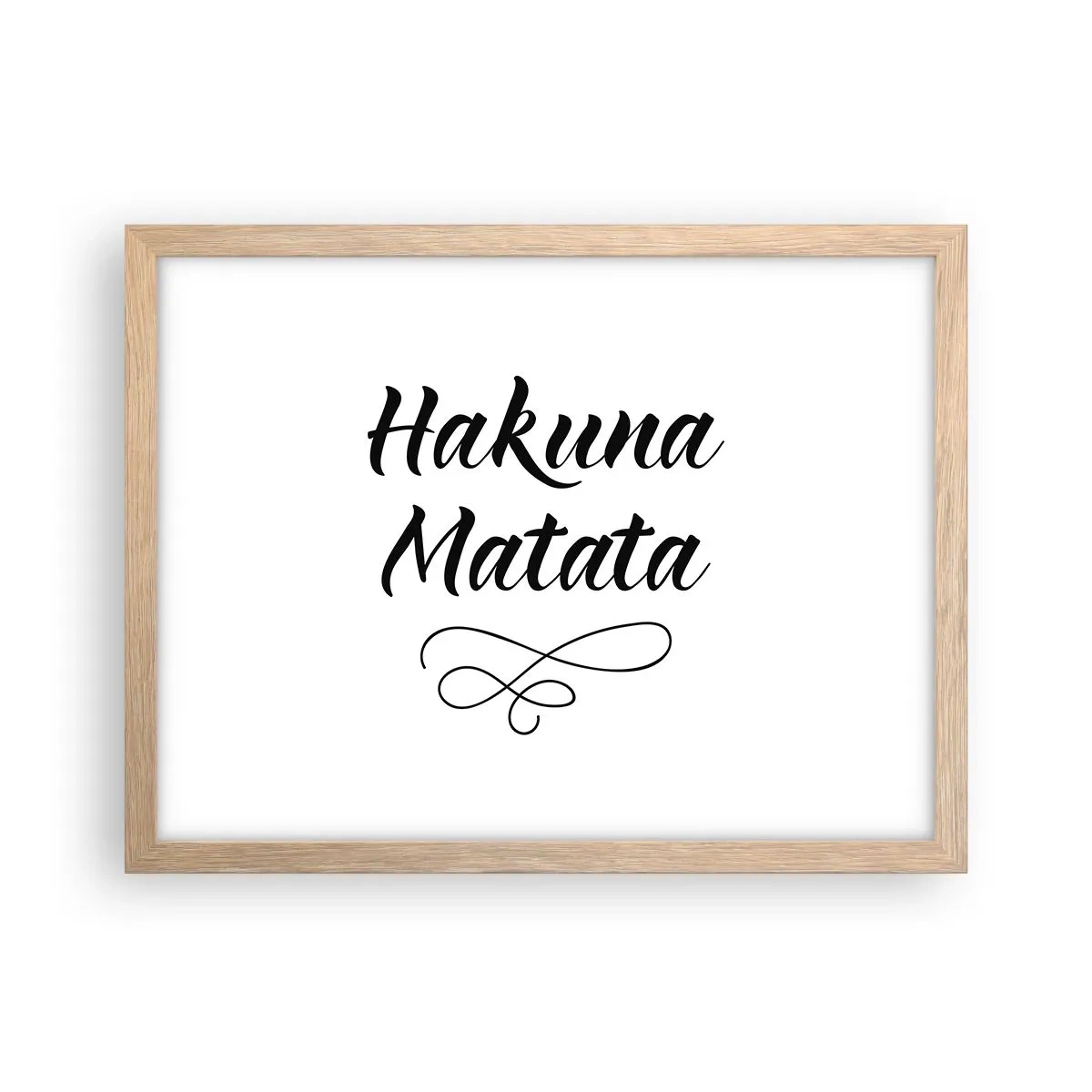 Een poster in een licht eiken lijst - Beste advies - 40x30 cm