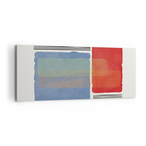 Schilderen op canvas - De geest en de letter van de geometrie - 100x40 cm