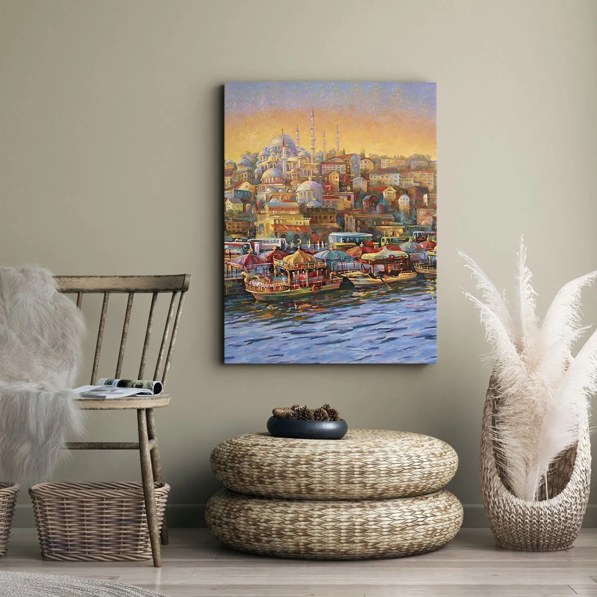 Schilderen op canvas - Istanboel verhaal - 50x70 cm