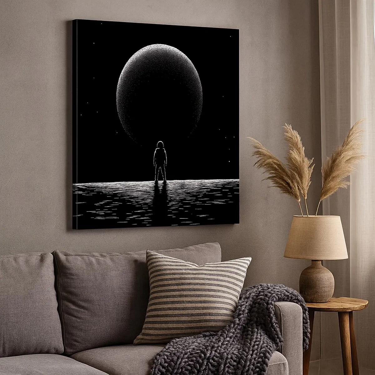 Schilderen op canvas - Oog in oog - 30x30 cm