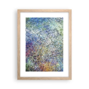 Een poster in een licht eiken lijst - Het is niet zo eenvoudig - 30x40 cm