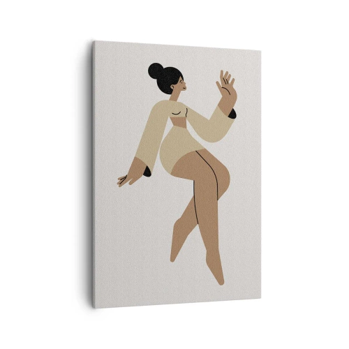 Schilderen op canvas - Een sierlijke vorm - 50x70 cm