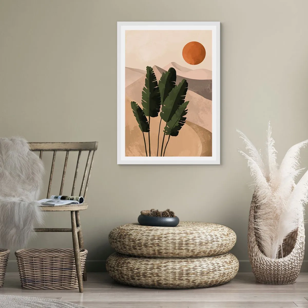 Poster in een witte lijst - De triomf van het leven - 40x50 cm