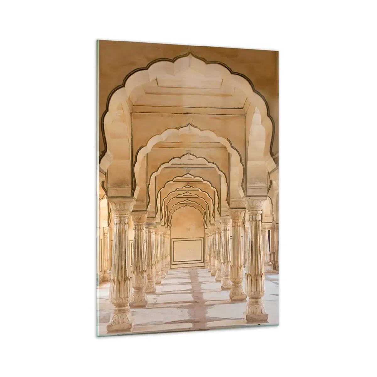 Schilderen op glas - In het paleis van de maharadja - 80x120 cm