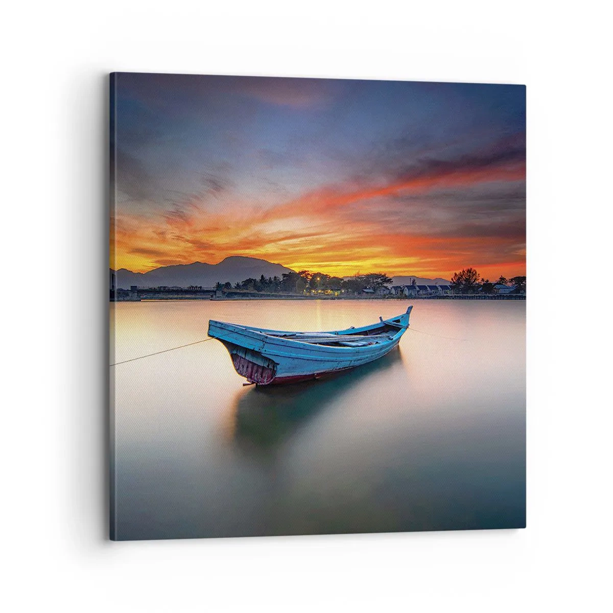 Schilderen op canvas - Een goede nacht komt eraan - 70x70 cm