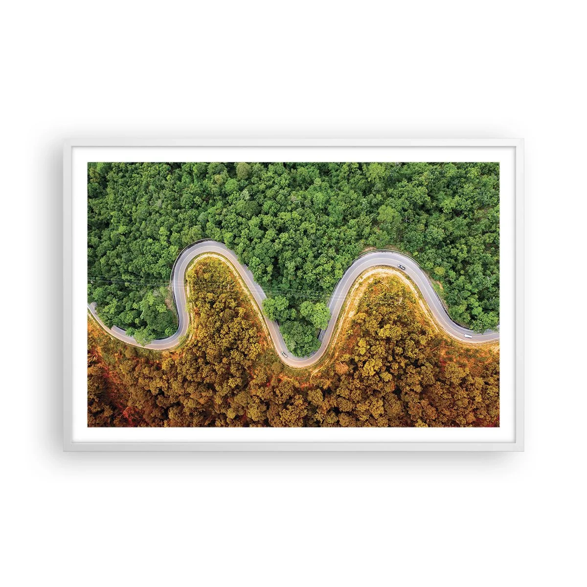 Poster in een witte lijst - Grenzen en doorbraken - 91x61 cm