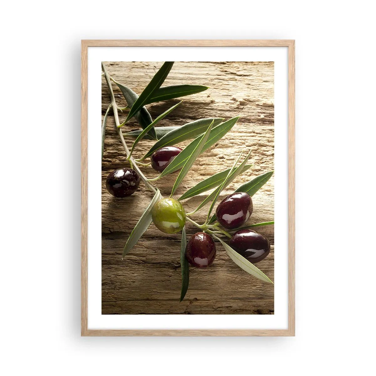 Een poster in een licht eiken lijst - Rechtstreeks uit de natuur - 50x70 cm