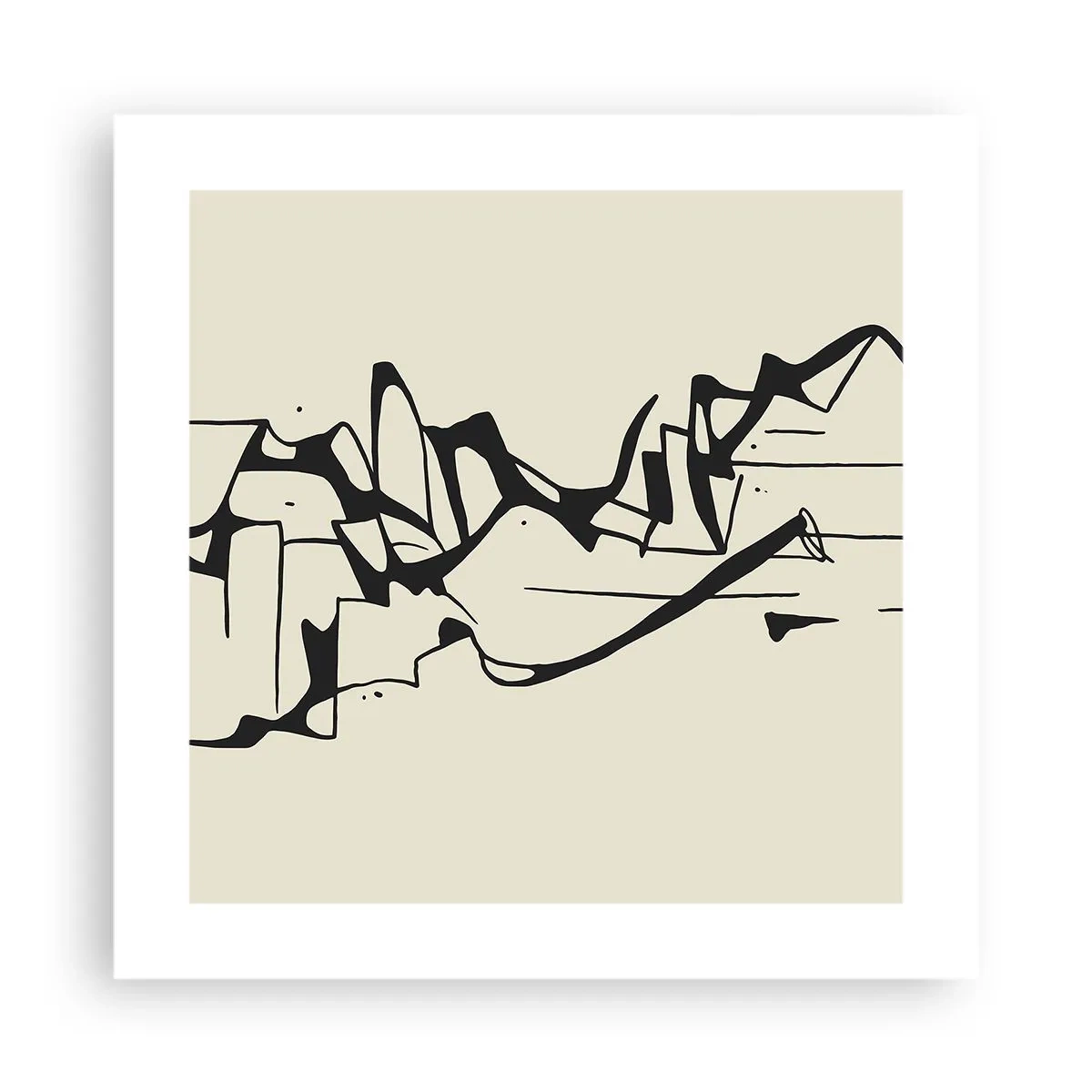 Poster - Misschien een landschap - 40x40 cm