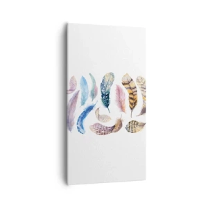 Schilderen op canvas - Licht, bont en veelkleurig - 55x100 cm