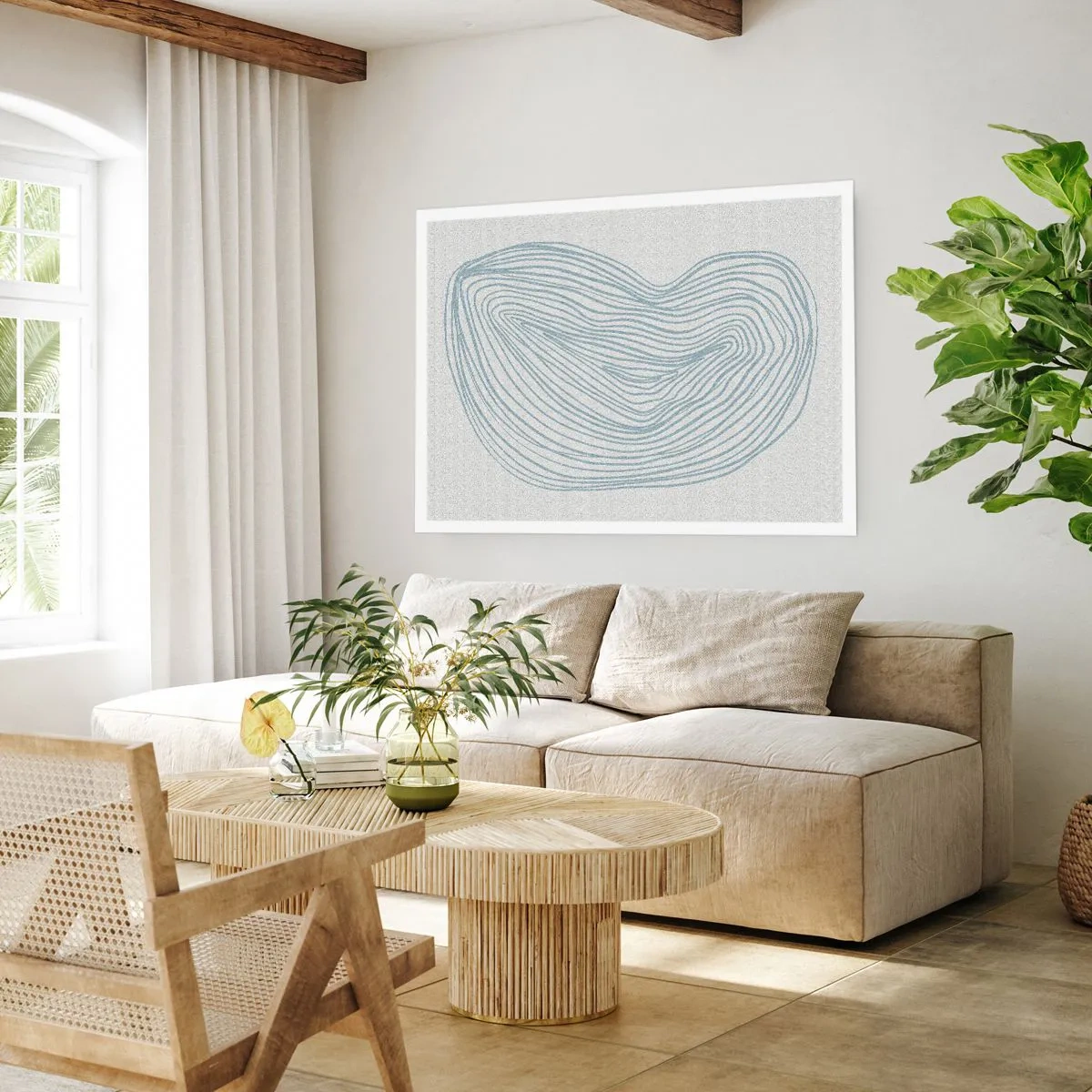 Poster - De glimlach van één druppel - 50x40 cm